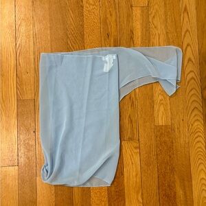 Light Blue Scarf Cover Up